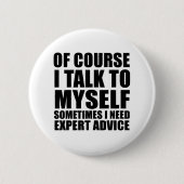 皮肉おもしろいことわざ 缶バッジ (正面)