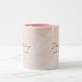 皮肉おもしろいなかわいらし事が彼女への贈り物だ ツートーンマグカップ (中央)