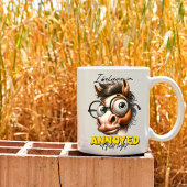 皮肉おもしろいなことわざ、一目で悩む コーヒーマグカップ