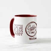 皮肉おもしろいなこのコ救済ーヒは私の方が安定しない マグカップ (正面左)