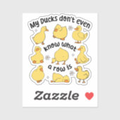 皮肉おもしろいなアヒル シール (シート)