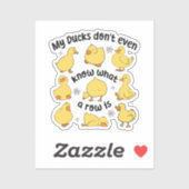 皮肉おもしろいなアヒル シール (シート)