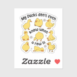 皮肉おもしろいなアヒル シール