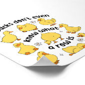 皮肉おもしろいなアヒル ポスター (角)