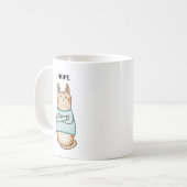 皮肉おもしろいなオレンジキャットノペ コーヒーマグカップ (正面左)