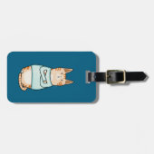 皮肉おもしろいなオレンジキャットノペ ラゲッジタグ (正面横)