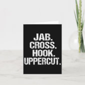 皮肉おもしろいなキックボクサーJabクロスフック上部 カード (正面)