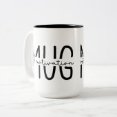 皮肉おもしろいなコーヒーマグ ツートーンマグカップ (正面左)