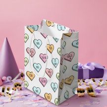 皮肉おもしろいなバレンタインのキャンディハートパターン