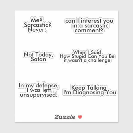 皮肉おもしろいなパックユーモアのある皮肉 シール (シート)