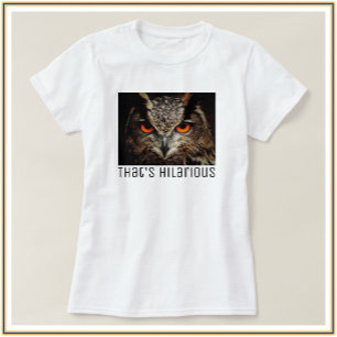 皮肉おもしろいなフクロウの写真 Tシャツ