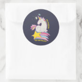 皮肉おもしろいなユニコーンも威厳のあるあなたのBSのために ラウンドシール (バッグ)