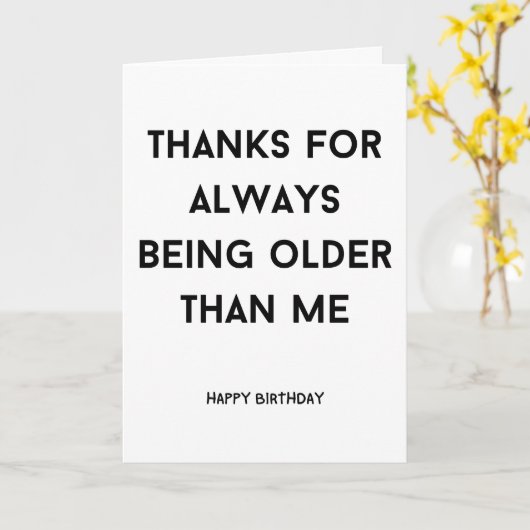 皮肉おもしろいなユーモアの失礼な旧友 カード (黄色い花)