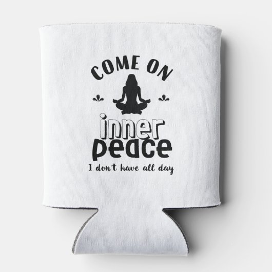 皮肉おもしろいなヨガ瞑想内平和禅 缶クーラー (裏面)