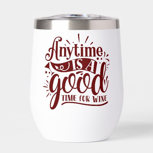 皮肉おもしろいなワインことわざワインのための良い時間 (正面)