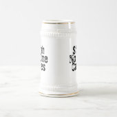 皮肉おもしろいな事務Shhh No気に One ビールジョッキ (中央)