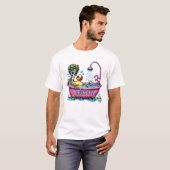 皮肉おもしろいな入浴スケルトダックをオフ Tシャツ (正面フル)