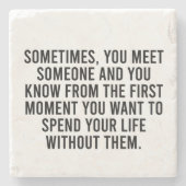 皮肉おもしろいな内向的なユーモアことわざ ストーンコースター (正面)