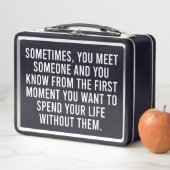 皮肉おもしろいな内向的なユーモアことわざ メタルランチボックス (インサイチュ)