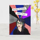 皮肉おもしろいな友情誕生日 カード (黄色い花)