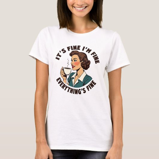 皮肉おもしろいな女性のTシャツすべて素晴らし Tシャツ (正面)