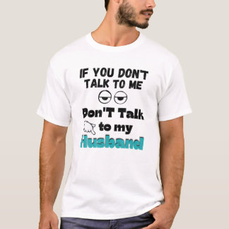 皮肉おもしろいな妻の夫が妻の夫のカップルのユーモア Tシャツ