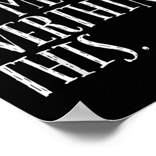 皮肉おもしろいな引用文のホールド私は男性を考え過ぎさせてくれ ポスター (角)