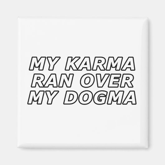 皮肉おもしろいな引用文ギャグの贈り物 マグネット (正面)