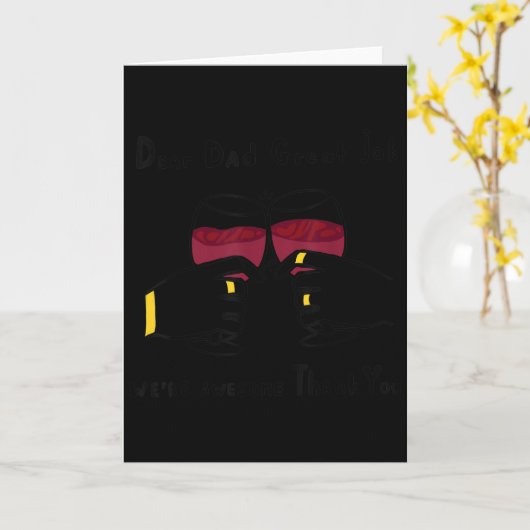 皮肉おもしろいな引用文親愛パパ素晴らしの仕事私たちはAw カード (黄色い花)