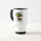 皮肉おもしろいな恐竜のマグカップ トラベルマグ (正面左)