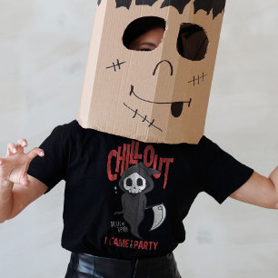 皮肉おもしろいな死神ハローウィンパーティの衣装 Tシャツ