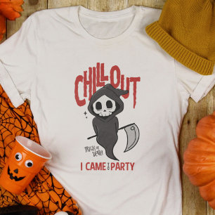 皮肉おもしろいな死神ハローウィンパーティの衣装 Tシャツ
