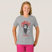 皮肉おもしろいな死神ハローウィンパーティの衣装 Tシャツ (正面フル)