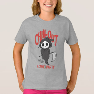 皮肉おもしろいな死神ハローウィンパーティの衣装 Tシャツ