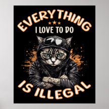 皮肉おもしろいな猫の悪い子猫Thugギャング猫