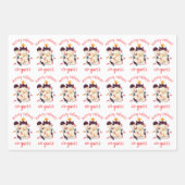 皮肉おもしろいな猫プン ラッピングペーパーシート (正面)