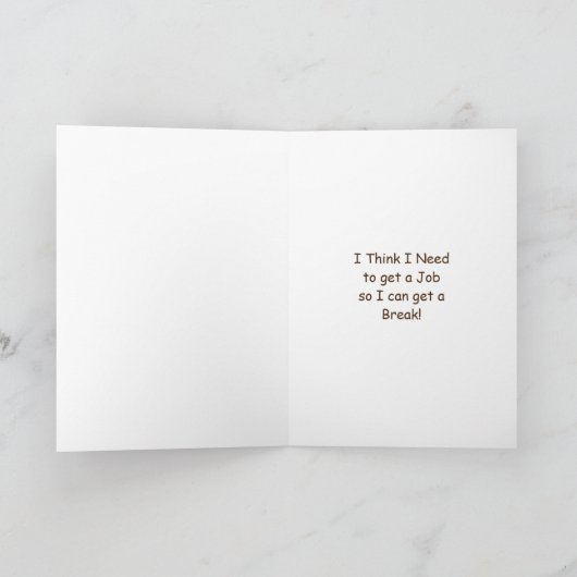 皮肉おもしろいな疲れ果てた主婦 カード (内部)