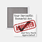 皮肉おもしろいな発言が承認される マグネット (正面/裏面)