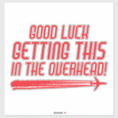 皮肉おもしろいな航空会社の客室クルーのユーモア引用文 シール (シート)