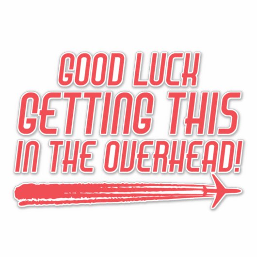 皮肉おもしろいな航空会社の客室クルーのユーモア引用文 シール (正面)