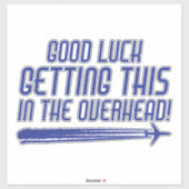 皮肉おもしろいな航空会社オーバーウエイト手荷物引用文 シール (シート)