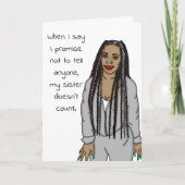 皮肉おもしろいな言い方よ僕を呼ぼう妹のユーモア カード (正面)