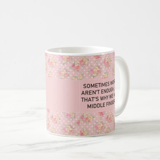 皮肉おもしろいな言葉はユーモアが不十分だおもしろい コーヒーマグカップ (正面右)