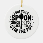 皮肉おもしろいな贈り物 セラミックオーナメント (正面)