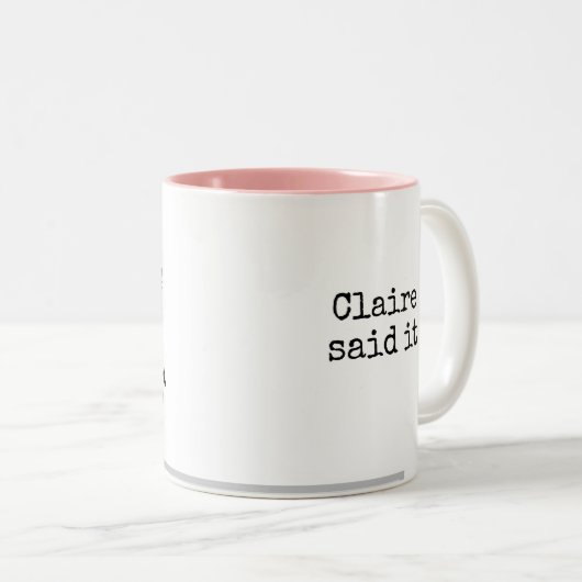 皮肉おもしろいな長ユーモアのある話の短いフレーズT ツートーンマグカップ (正面右)