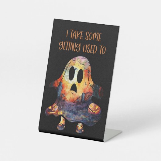 皮肉おもしろいを表す 台座サイン (正面)