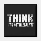 皮肉おもしろいスローガン大人のユーモア皮肉 マグネット (正面)