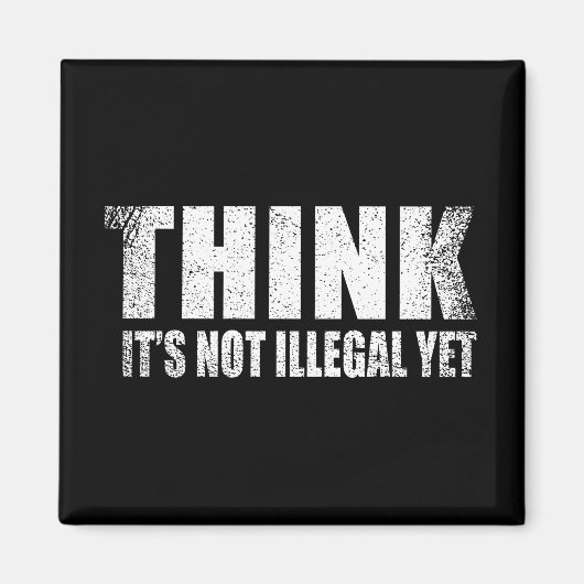 皮肉おもしろいスローガン大人のユーモア皮肉 マグネット (正面)