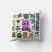 皮肉おもしろいタイポグラフィ クッション (裏面)