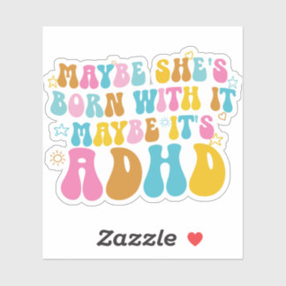 皮肉おもしろいナースバッジリールADHD シール